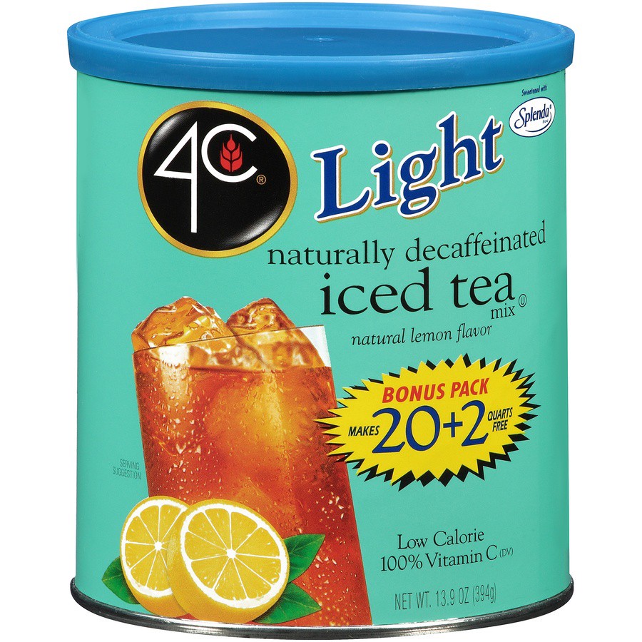 slide 1 of 1, 4C Light Iced Tea Mix With Splenda, 13.9 oz