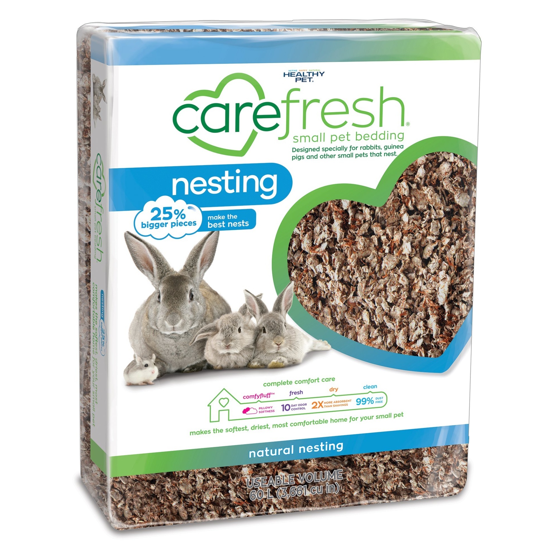 slide 1 of 1, Carefresh Natural Nesting, 60 l