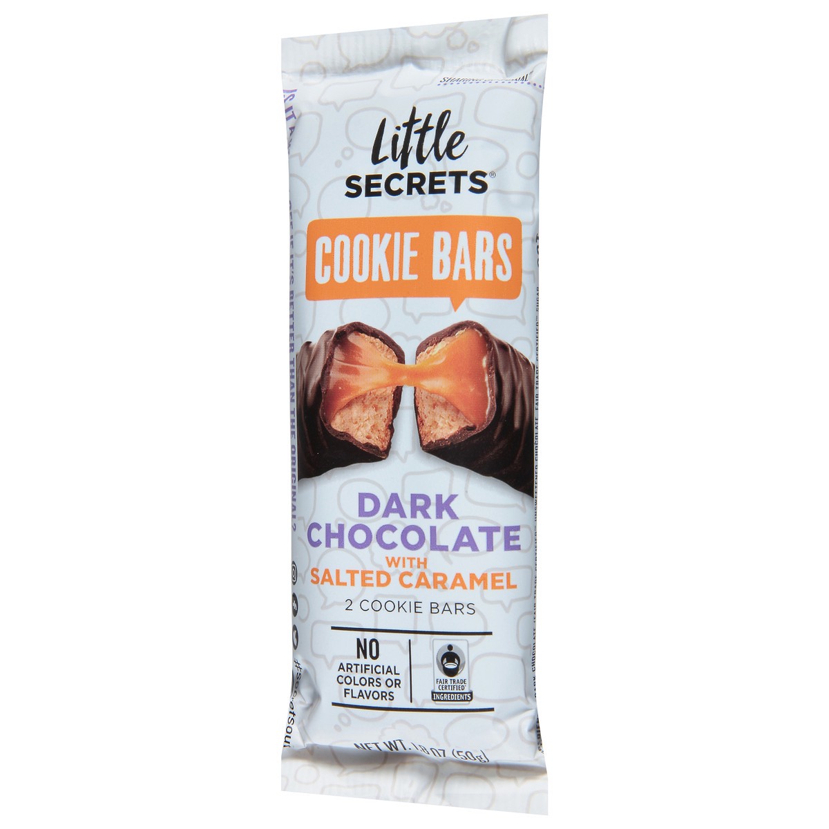 slide 9 of 9, Little Secrets Dark Chocolate Cookie Bars with Salted Caramel 1.8 oz, 1.8 oz