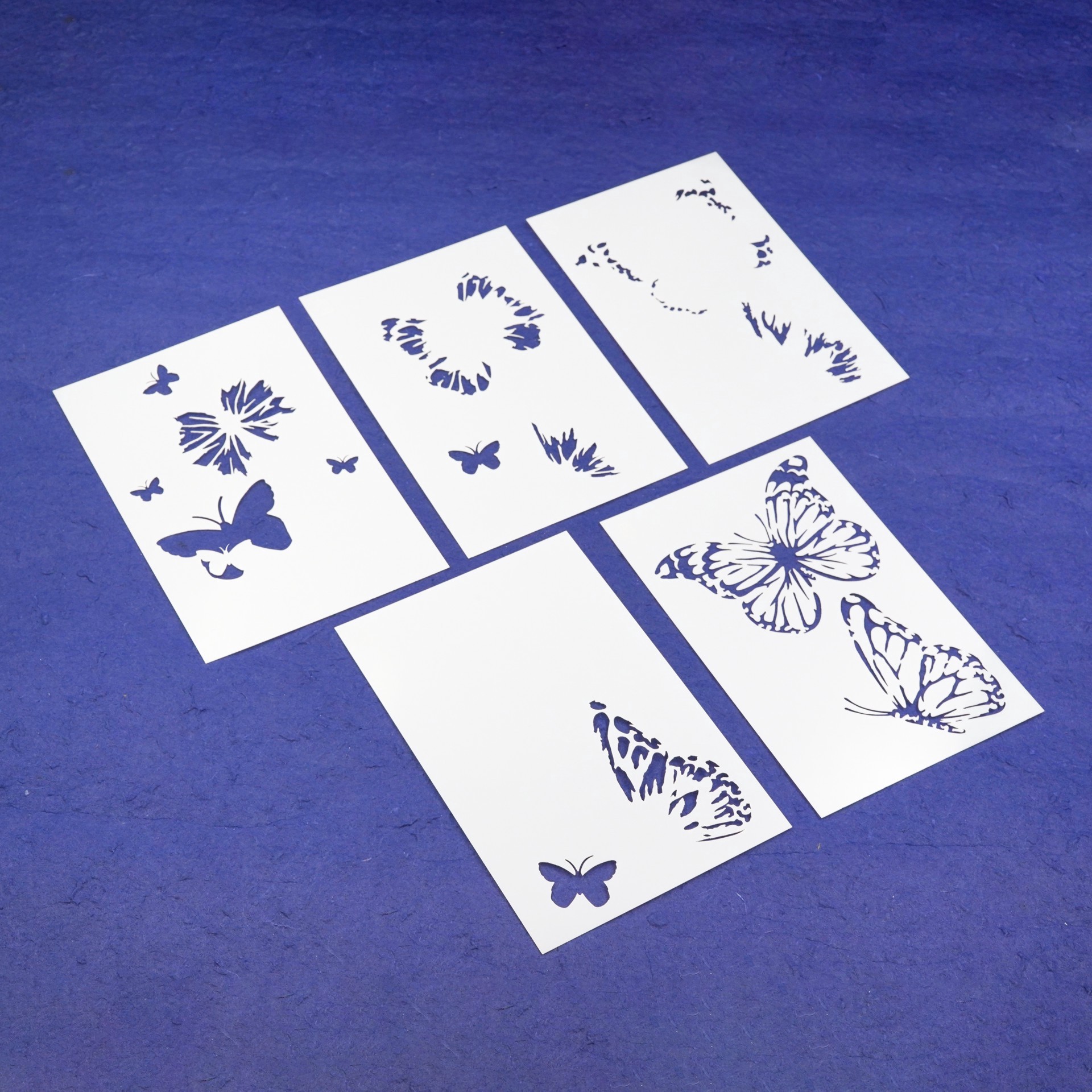 slide 3 of 3, Butterflies Layering Stencils By Recollections, 4 in x 6 in