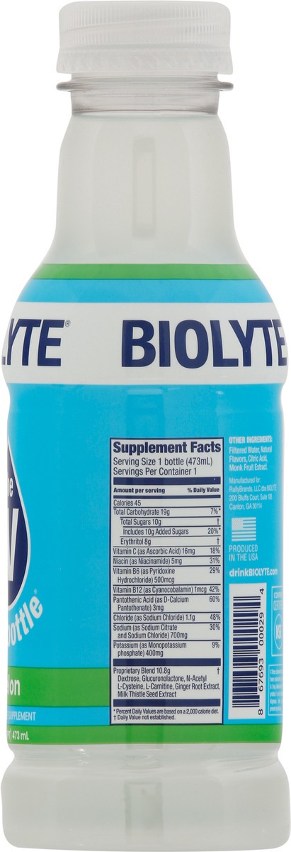 slide 5 of 13, Biolyte Melon Electrolyte Beverage - 16 fl oz, 16 fl oz