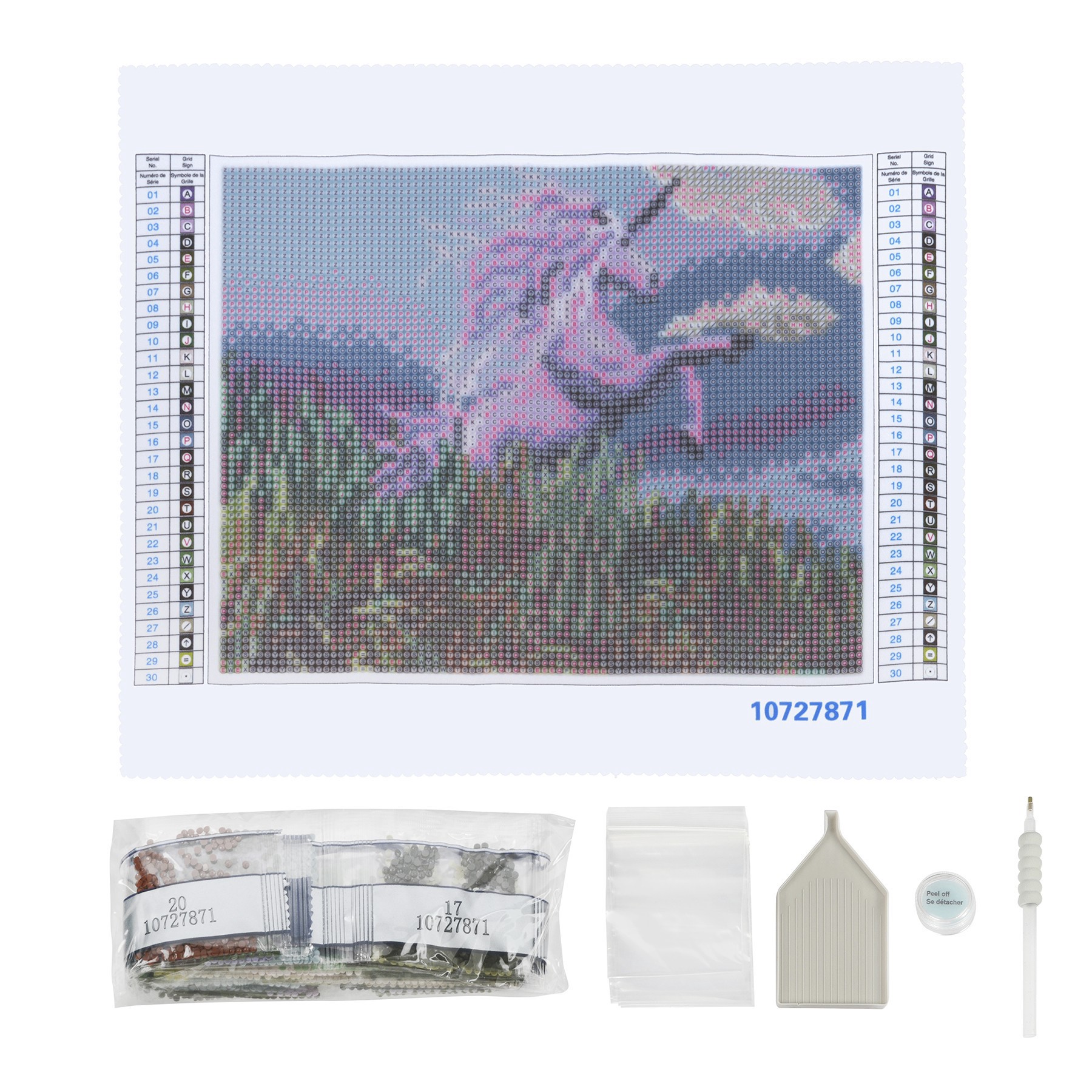 slide 2 of 6, Purple Unicorn Diamond Art Kit By Make Market, 8 in x 10 in