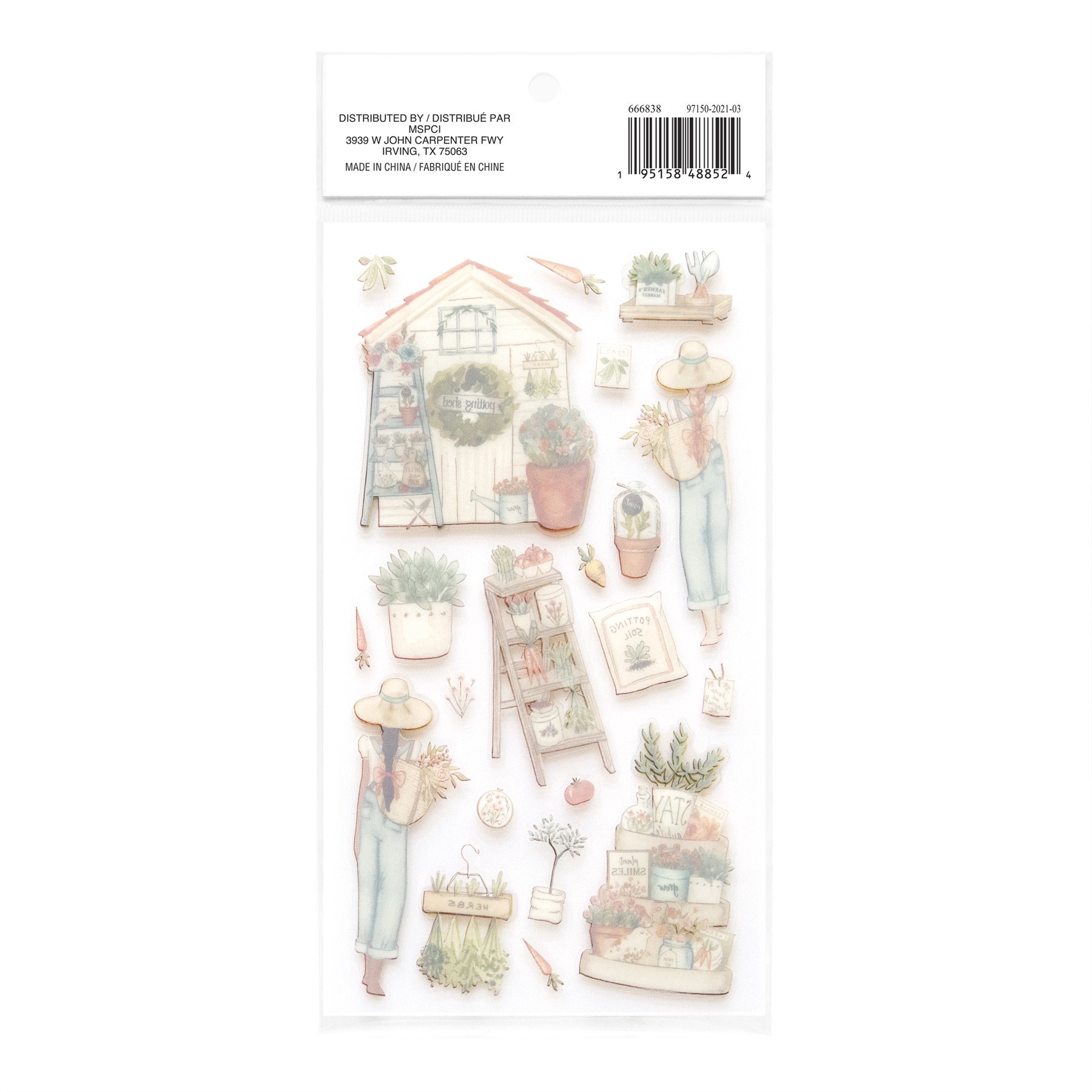 slide 3 of 7, Gardening Dimensional Stickers By Recollections, 3.875 in x 7 in