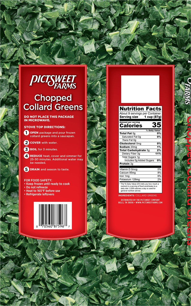 slide 2 of 3, PictSweet Collard Greens, 28 oz