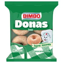 Bimbo Donas Azucaradas Sugared Donuts, 4 count, Donuts, 3.7 oz Bag