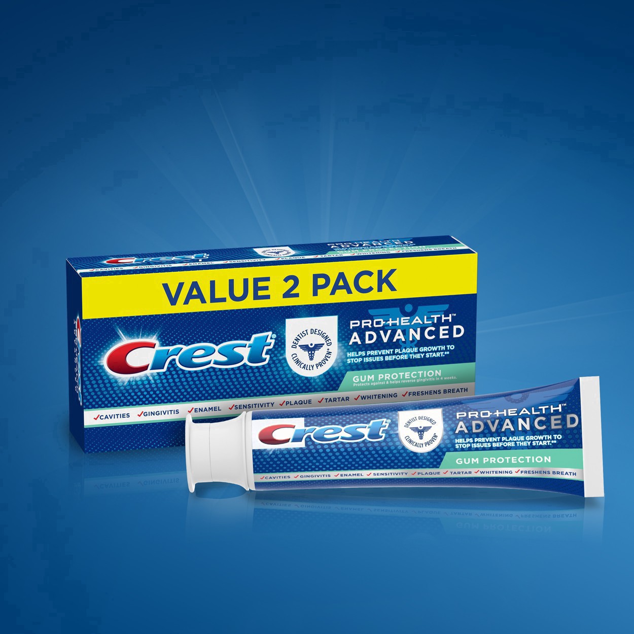 slide 37 of 37, Crest ProHealth Toothpaste Advanced Gum Protection Twin, 2 ct