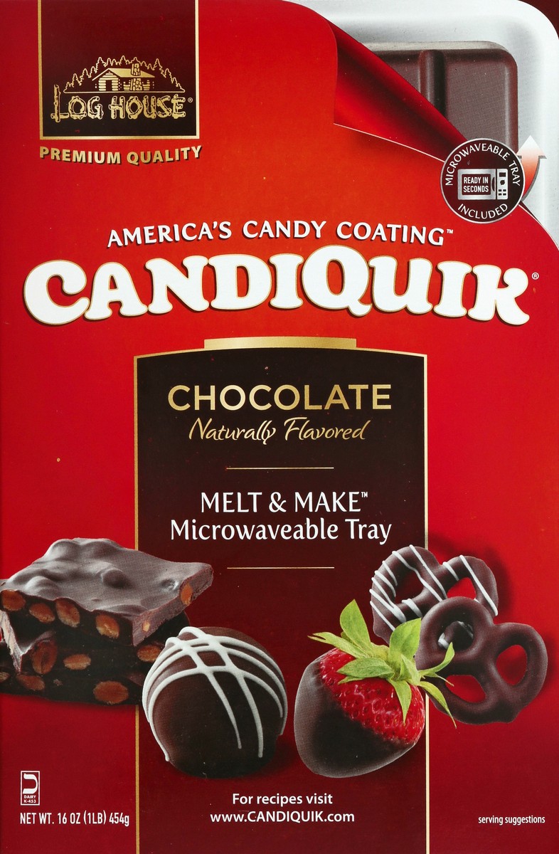 slide 4 of 6, Log House CandiQuik Candy Coating, Chocolate, 16 Ounce, 16 oz