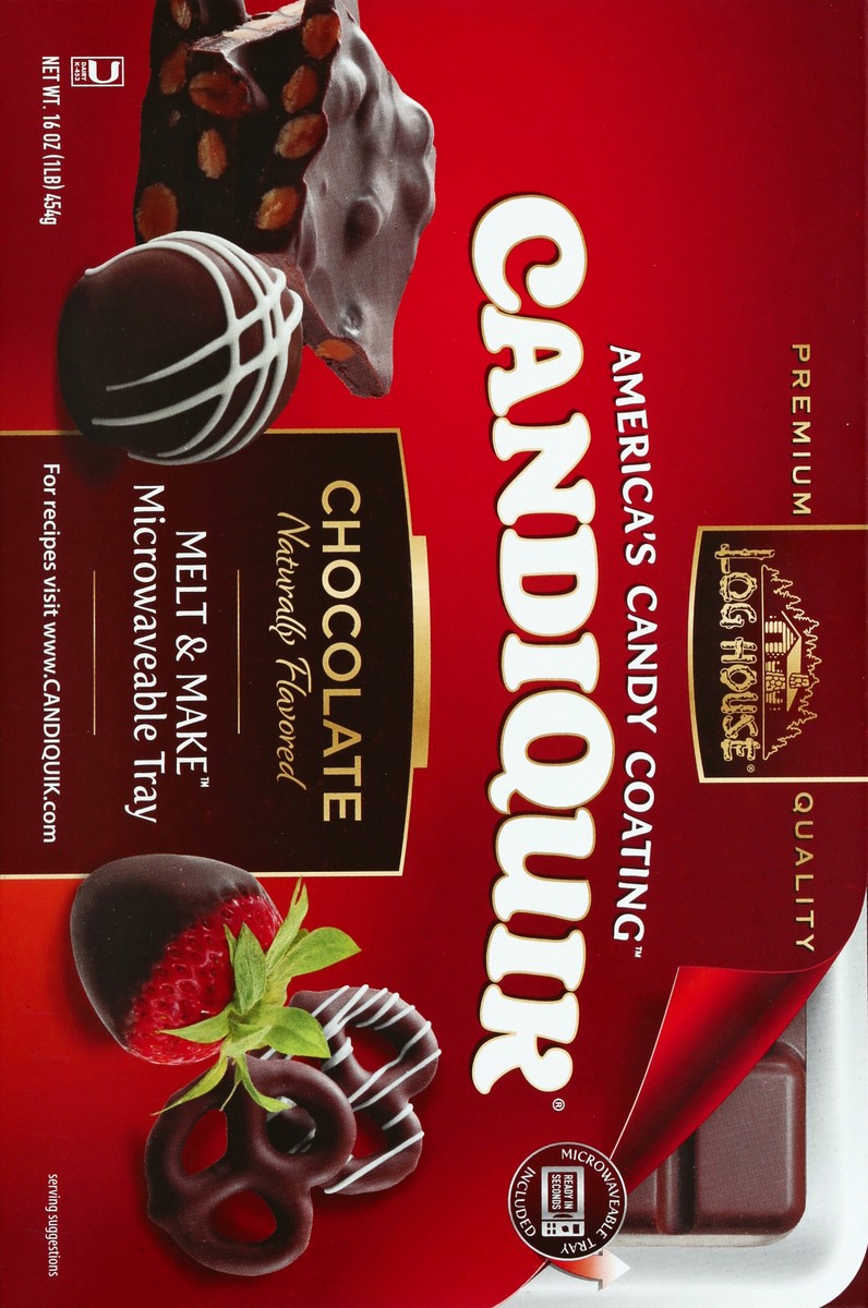 slide 5 of 6, Log House CandiQuik Candy Coating, Chocolate, 16 Ounce, 16 oz