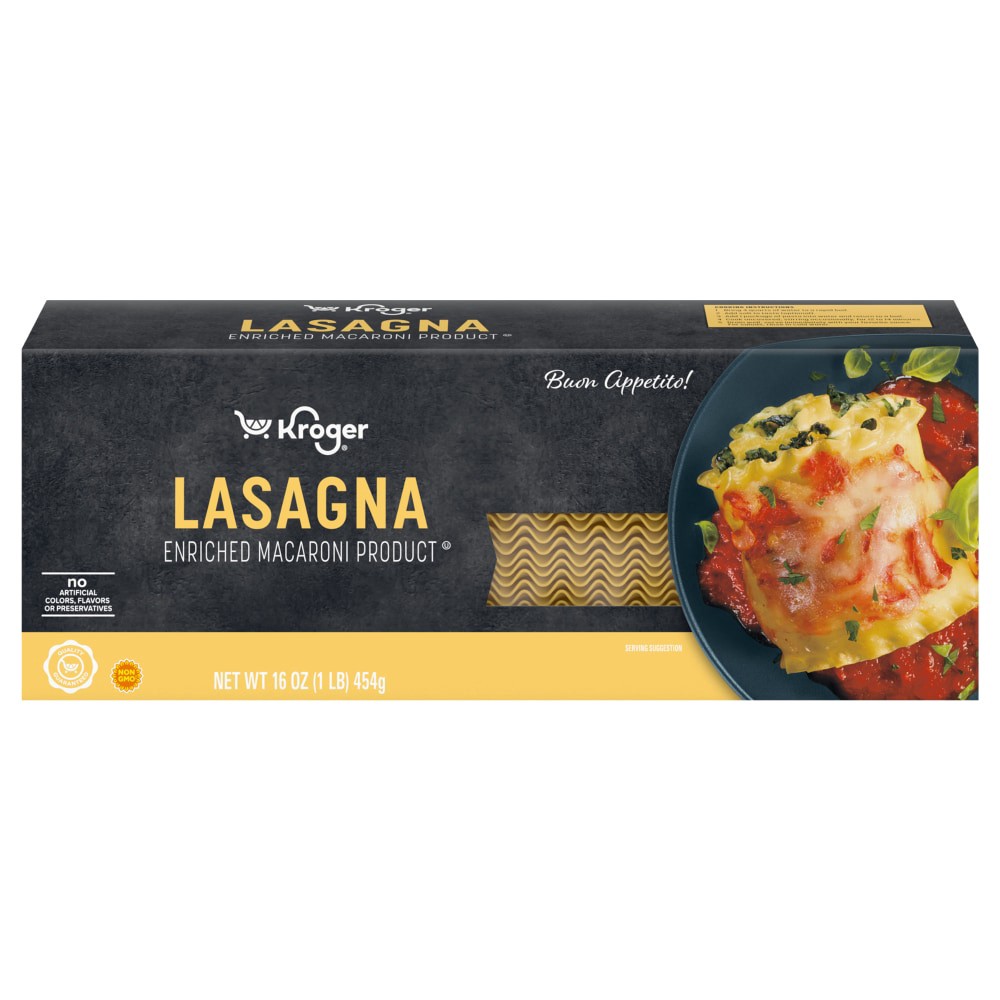 slide 1 of 3, Kroger Lasagna Noodles, 16 oz