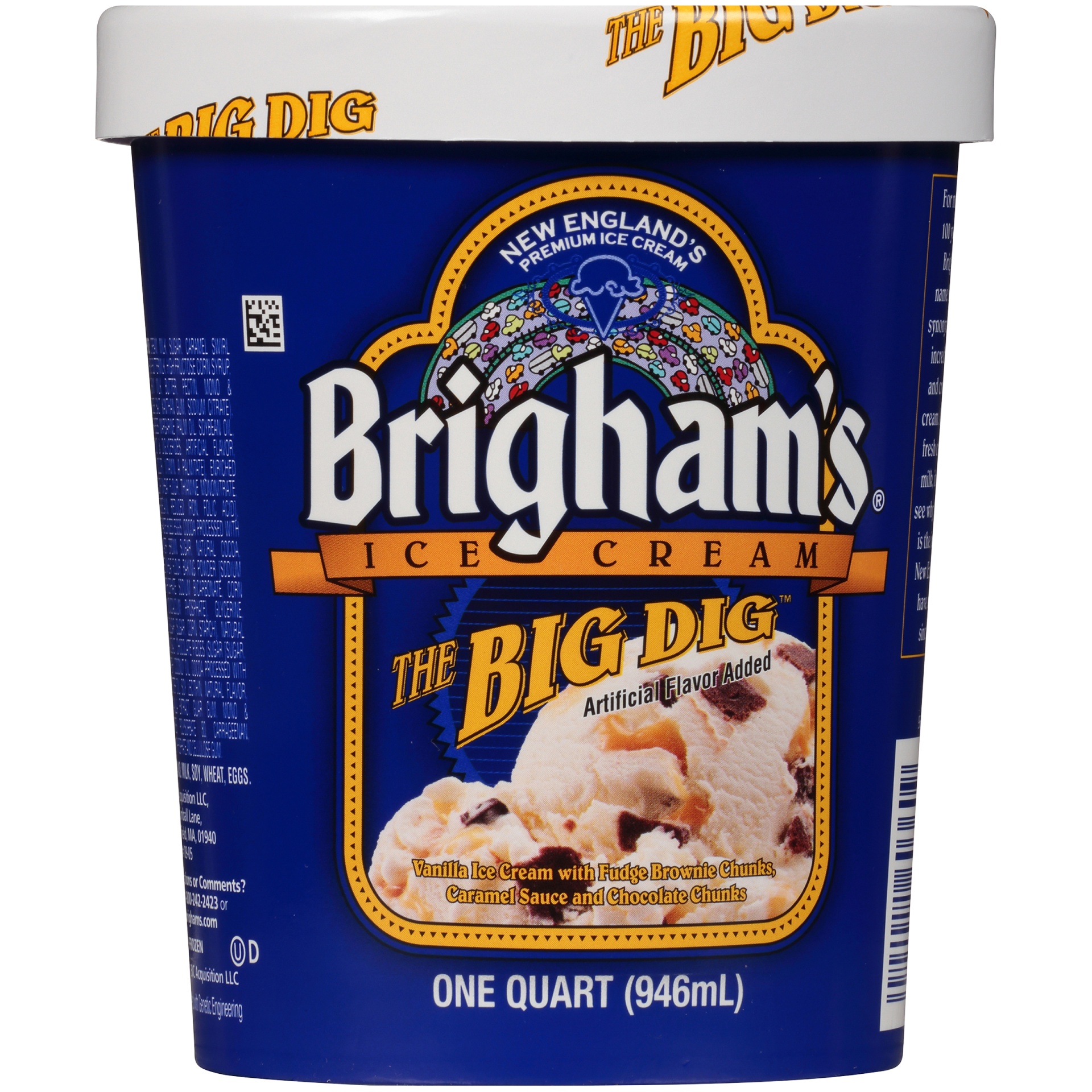 slide 2 of 7, Brigham's The Big Dig Ice Cream, 1 qt