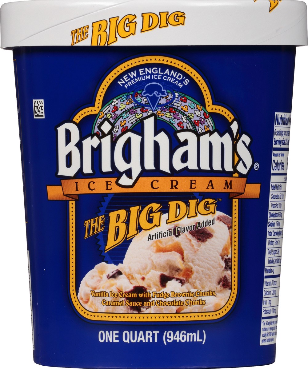 slide 6 of 8, Brigham's The Big Dig™ Ice Cream, 1 Quart, 1 qt