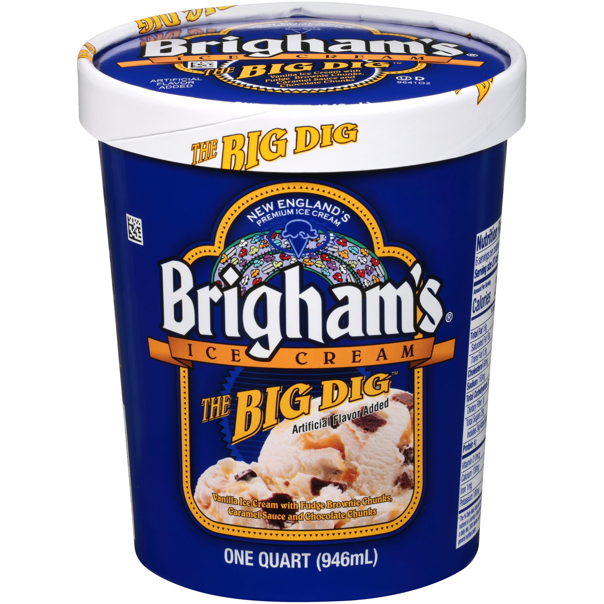 slide 1 of 7, Brigham's The Big Dig Ice Cream, 1 qt