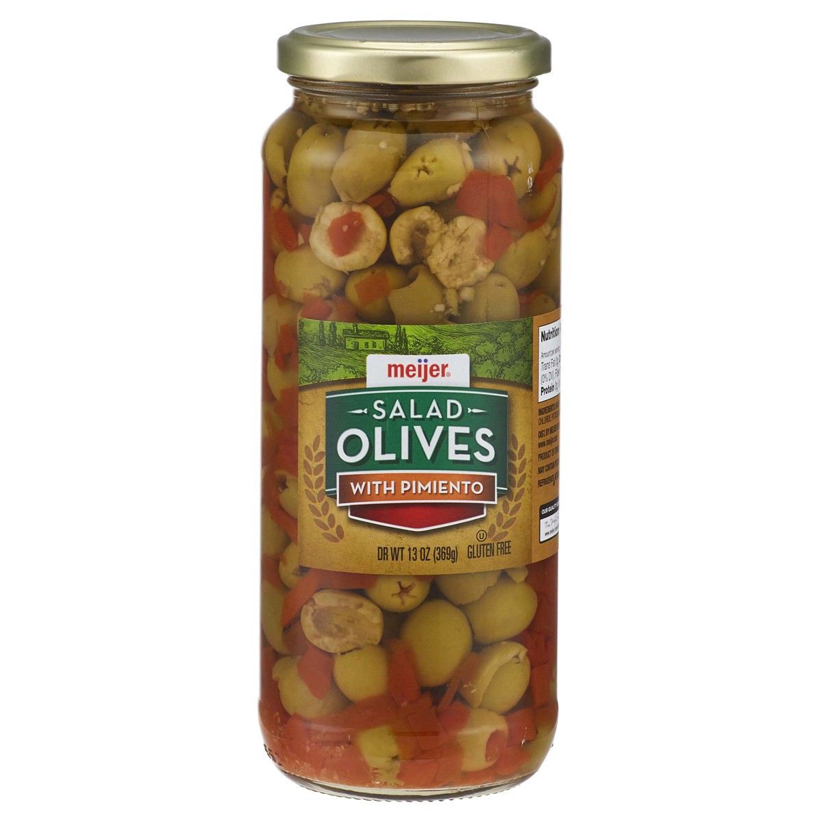 slide 1 of 5, Meijer Salad Olives with Pimiento, 13 oz