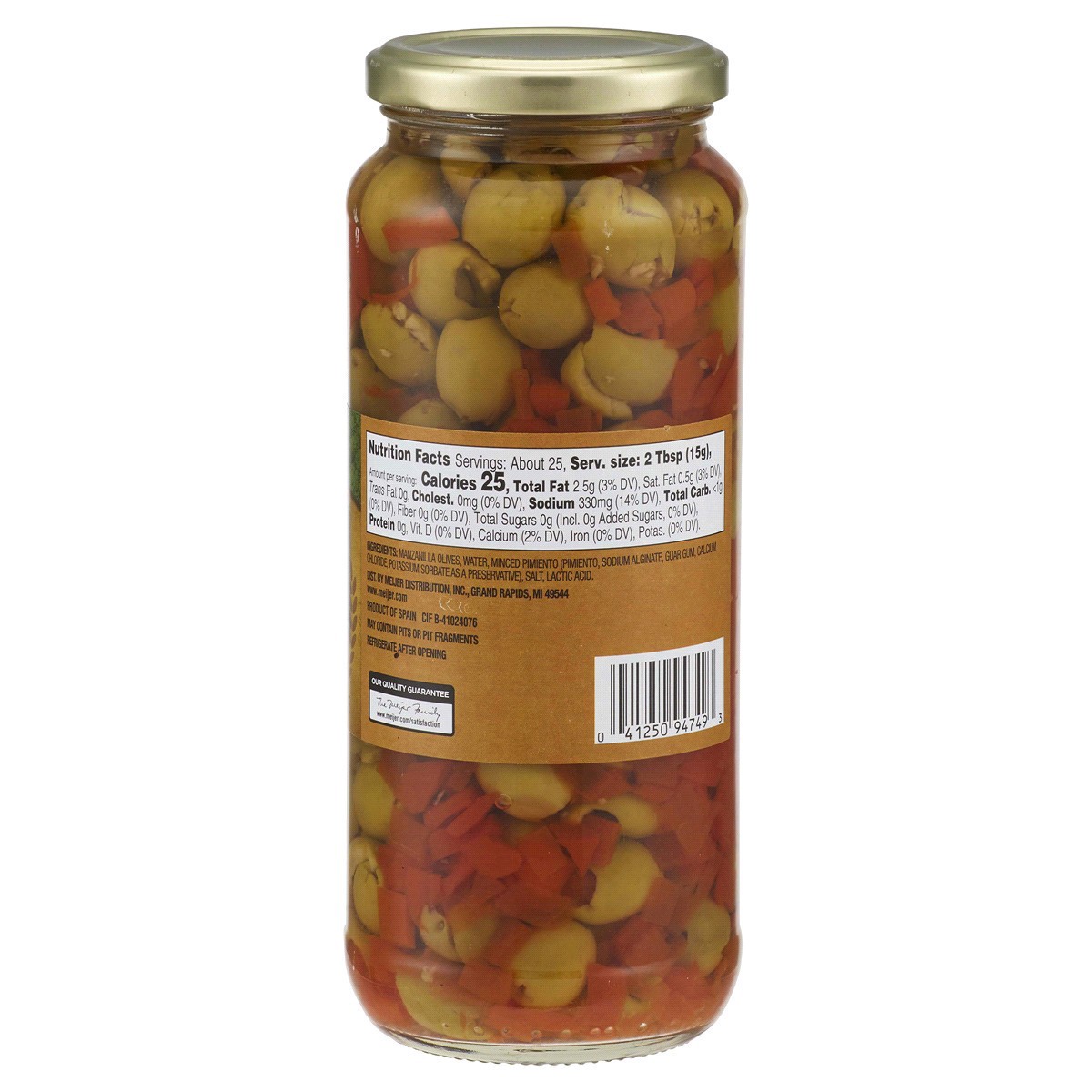 slide 4 of 5, Meijer Salad Olives with Pimiento, 13 oz