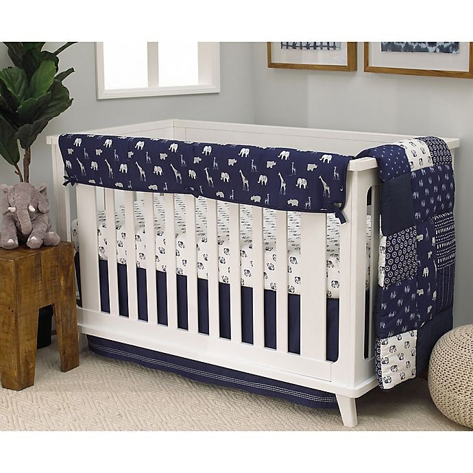 slide 2 of 2, NoJo Serendipity Mix and Match Reversible Long Rail Guard - Navy/White, 1 ct