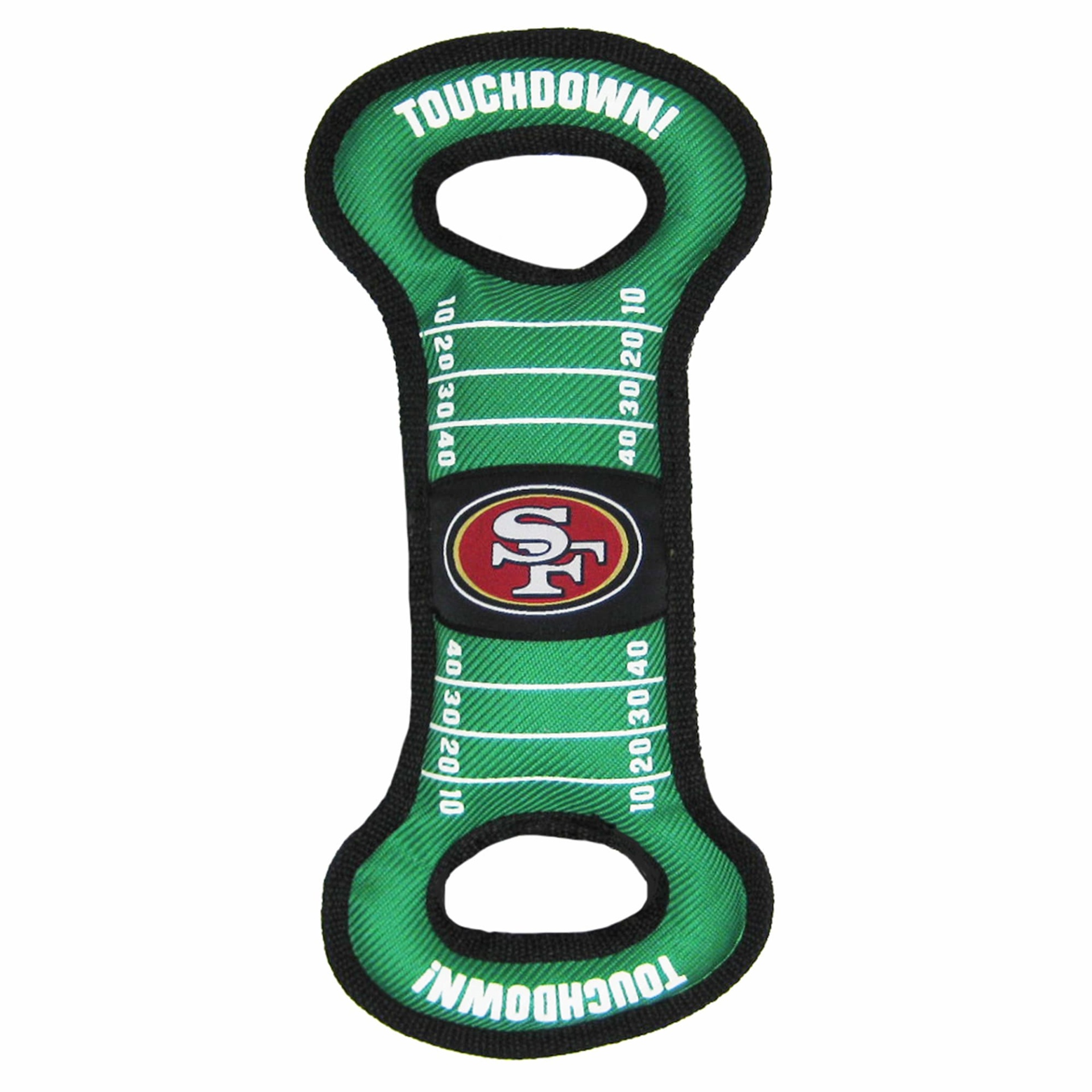 slide 1 of 1, Pets First San Francisco 49ers NFL Field Tug Dog Toy, LG