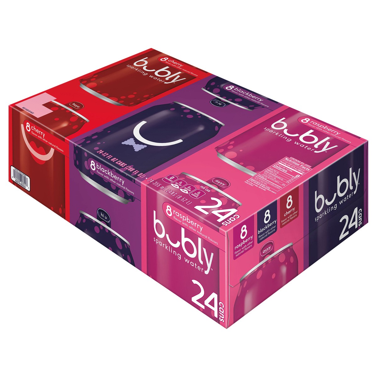 slide 10 of 13, bubly Sparkling Water Variety 12 Fl Oz 24 Count Can, 24 ct