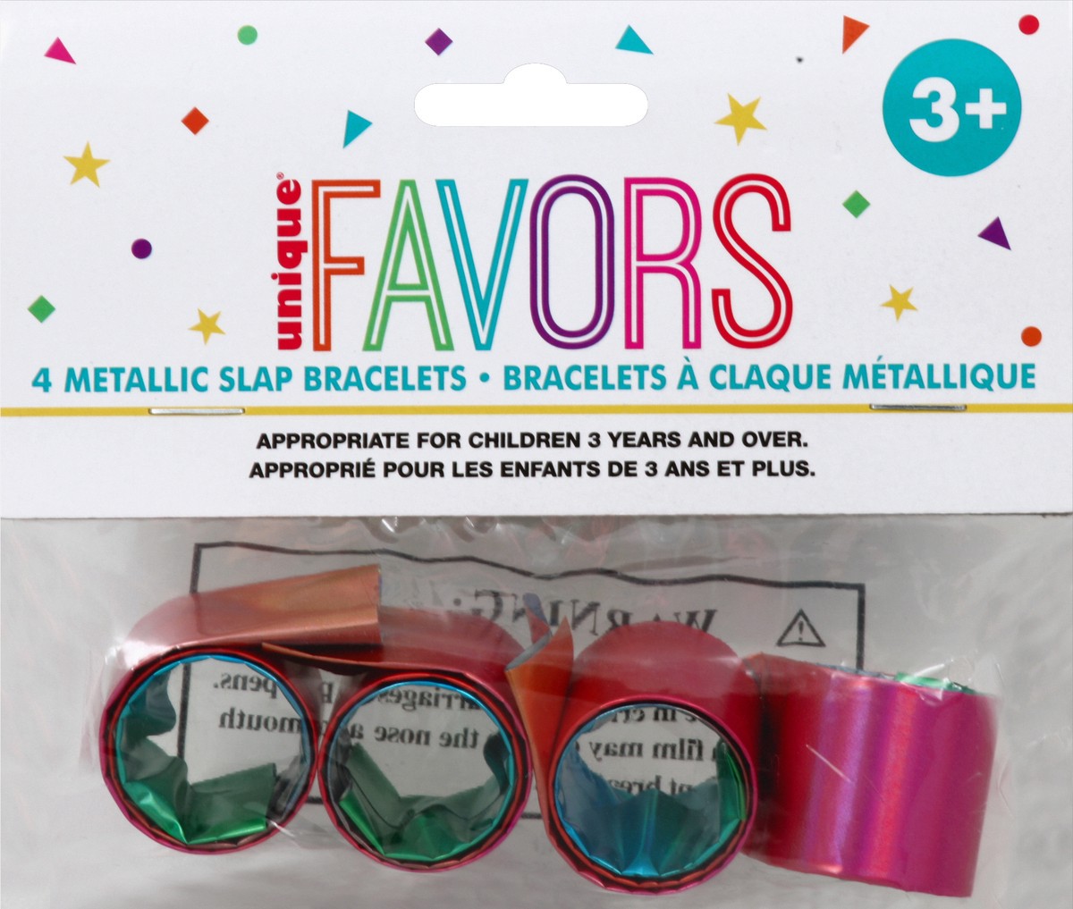 slide 2 of 2, Unique Slap Bracelets 4 ea, 4 ct