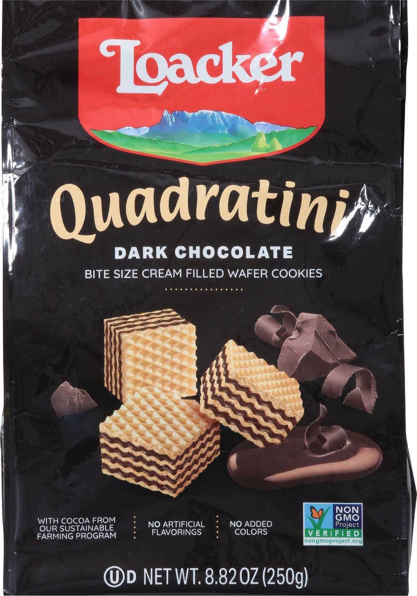 slide 5 of 9, Quadratini Dark Chocolate Wafer Cookies Bite Size 8.82 oz, 8.82 oz