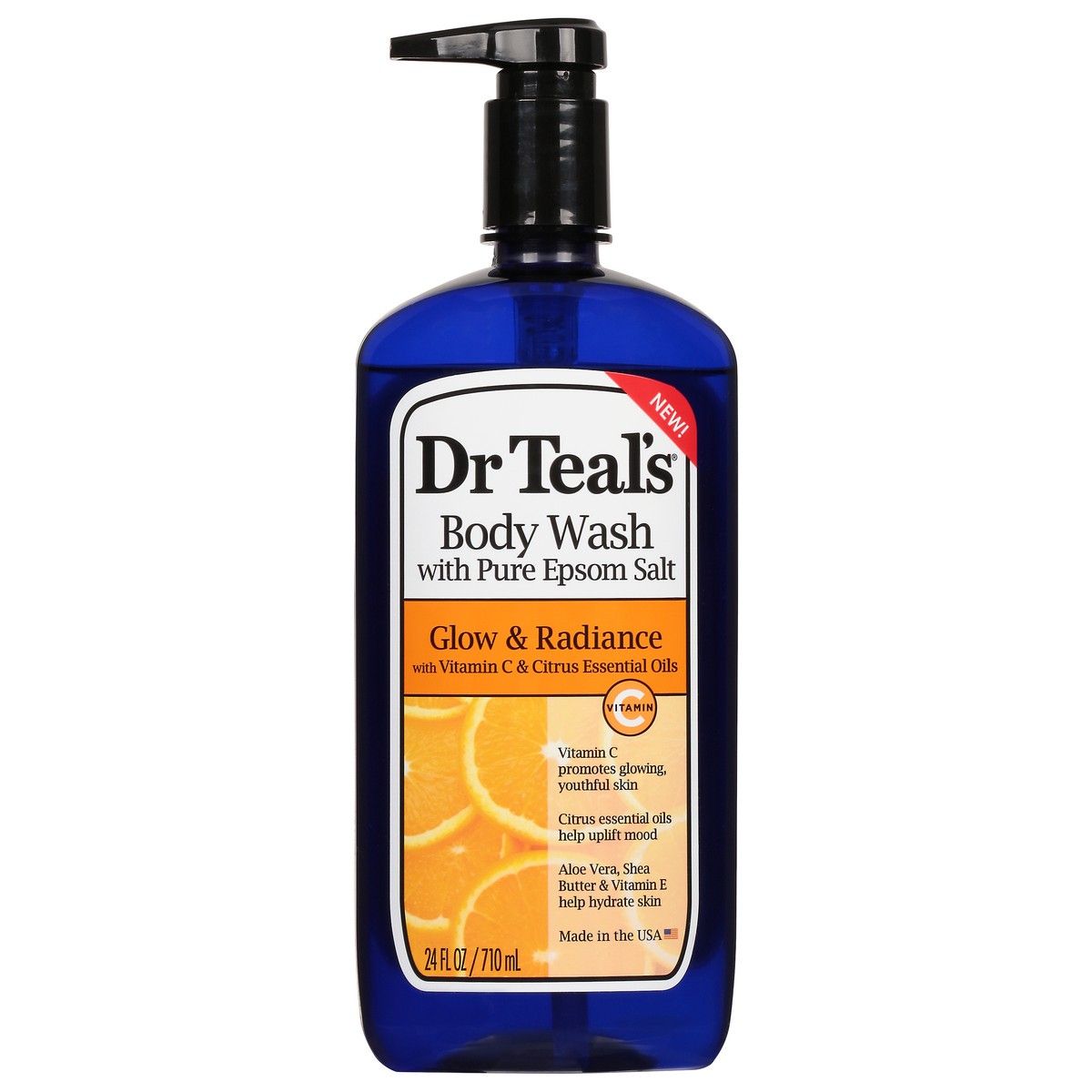 slide 1 of 11, Dr. Teal's Vitamin C Body Wash, 24 fl oz