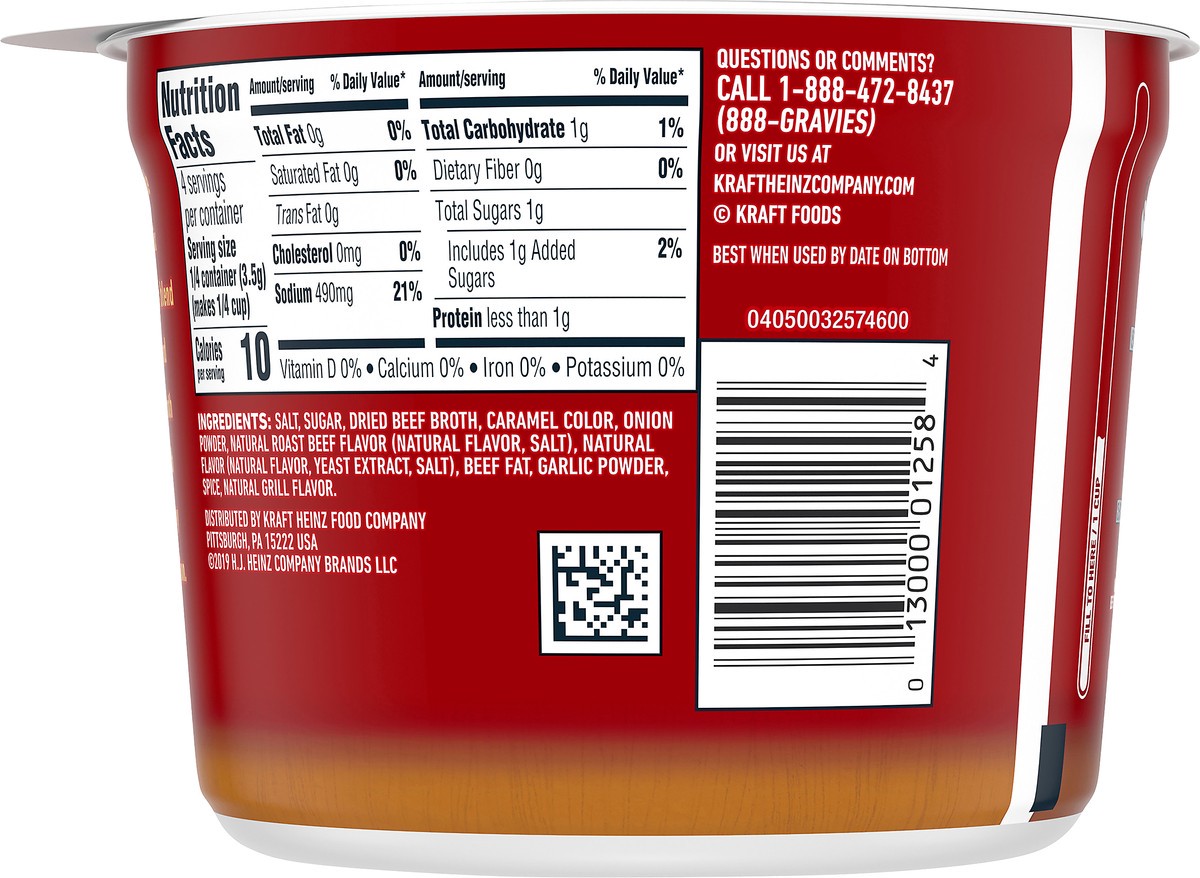 slide 13 of 13, Heinz Home Style Au Jus Gravy Mix, 0.5 oz Microwavable Cup, 0.5 oz