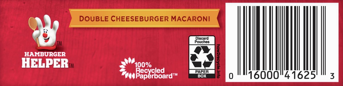 slide 7 of 12, Hamburger Helper Double Cheeseburger Macaroni Pasta & Cheesy Sauce Mix 6 oz, 6 oz