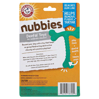 slide 3 of 5, Arm & Hammer Nubbies Tribone Dental Toy, 1 ct