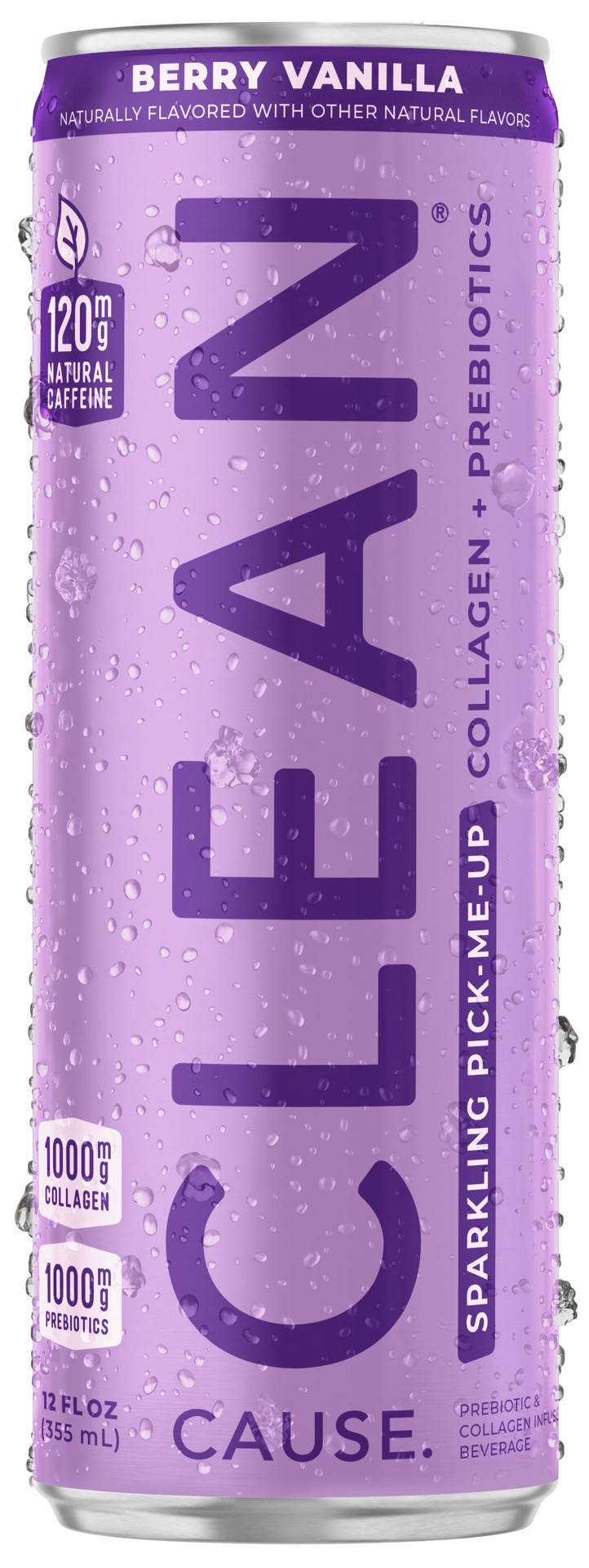 slide 1 of 1, CLEAN Clause Berry Vanilla Collagen Energy Drink, 12 oz