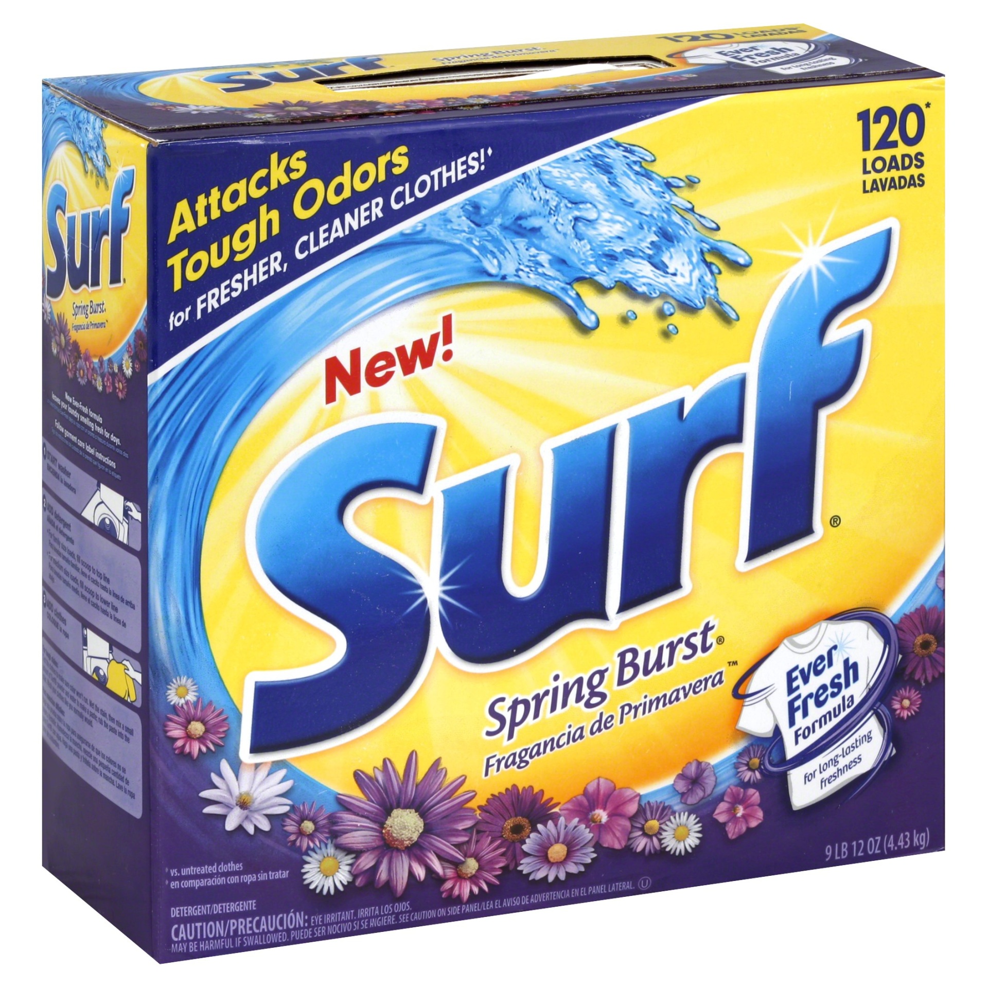 slide 1 of 1, Surf Spring Burst Powder Laundry Detergent, 156 oz