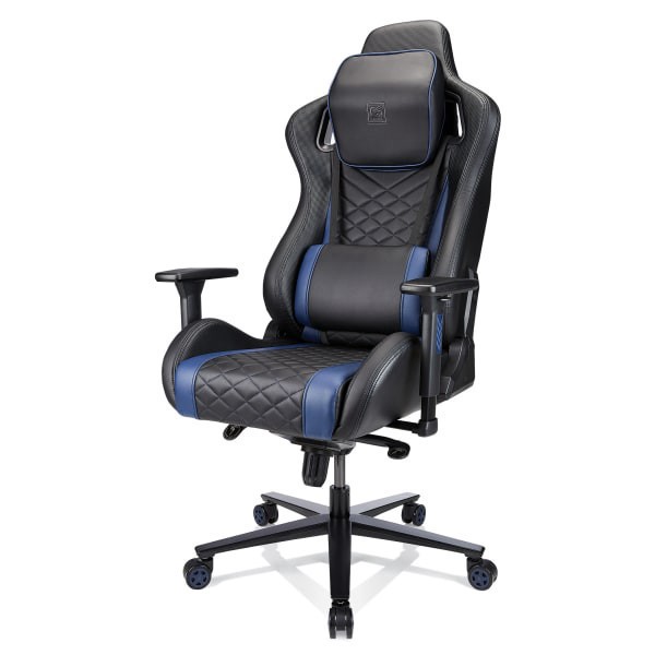 slide 10 of 10, Rs Gaming Davanti Vegan Leather High-Back Gaming Chair, Black/Blue, Bifma Compliant, 1 ct