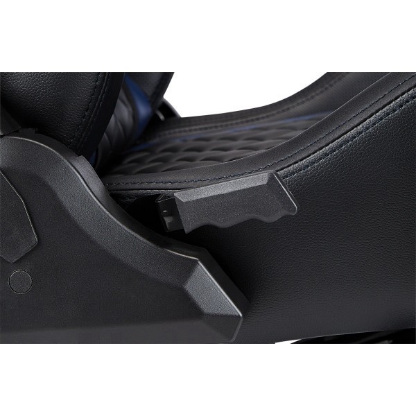 slide 2 of 10, Rs Gaming Davanti Vegan Leather High-Back Gaming Chair, Black/Blue, Bifma Compliant, 1 ct