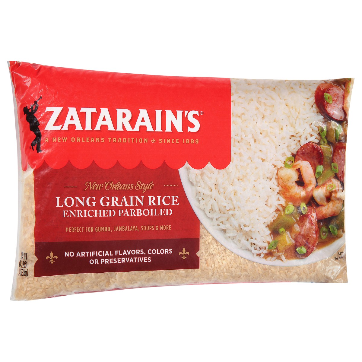 slide 4 of 9, Zatarain's White Rice - Parboiled Long Grain, 10 lb