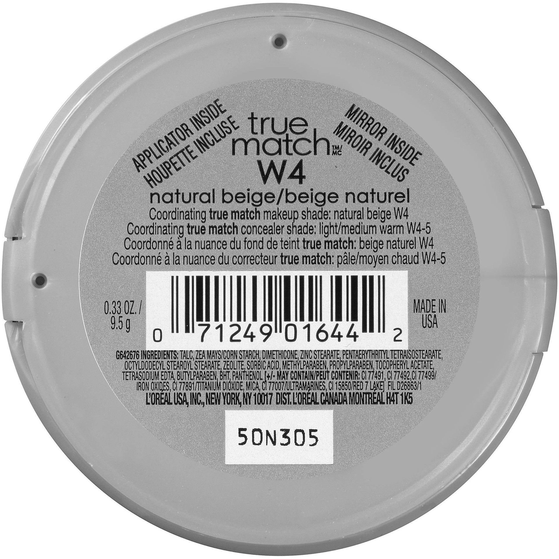 slide 3 of 9, L'Oreal Paris Tru Match Natural Beige Powder, 0.33 oz