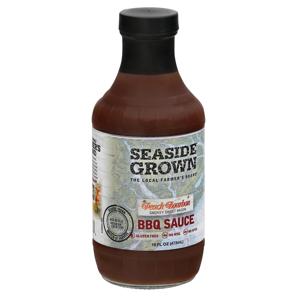 slide 6 of 11, Seaside Grown Peach Bourbon Bbq Sauce 16 fl oz Bottle, 16 fl oz