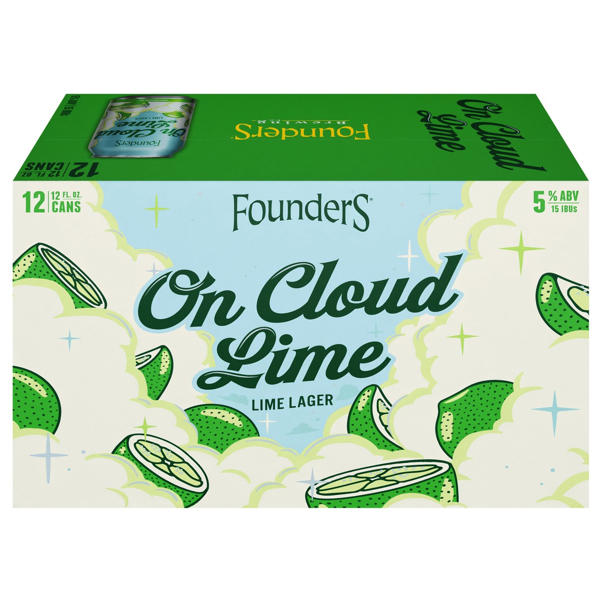 slide 2 of 12, Founders Brewing Co. Lime Lager, On Cloud Lime, 12 ct; 12 fl oz