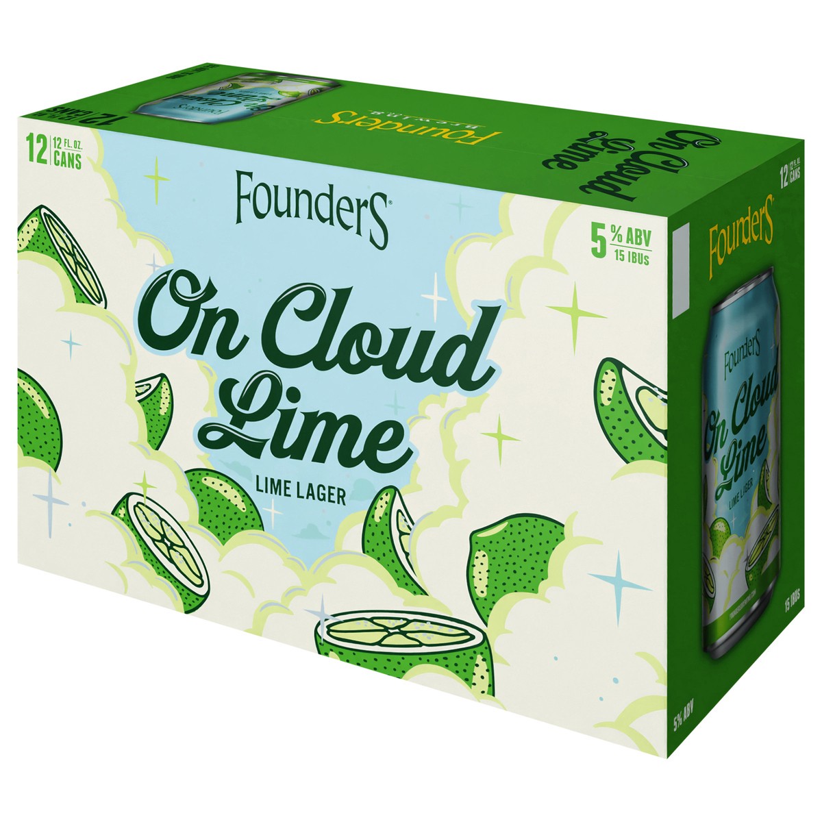 slide 3 of 12, Founders Brewing Co. Lime Lager, On Cloud Lime, 12 ct; 12 fl oz