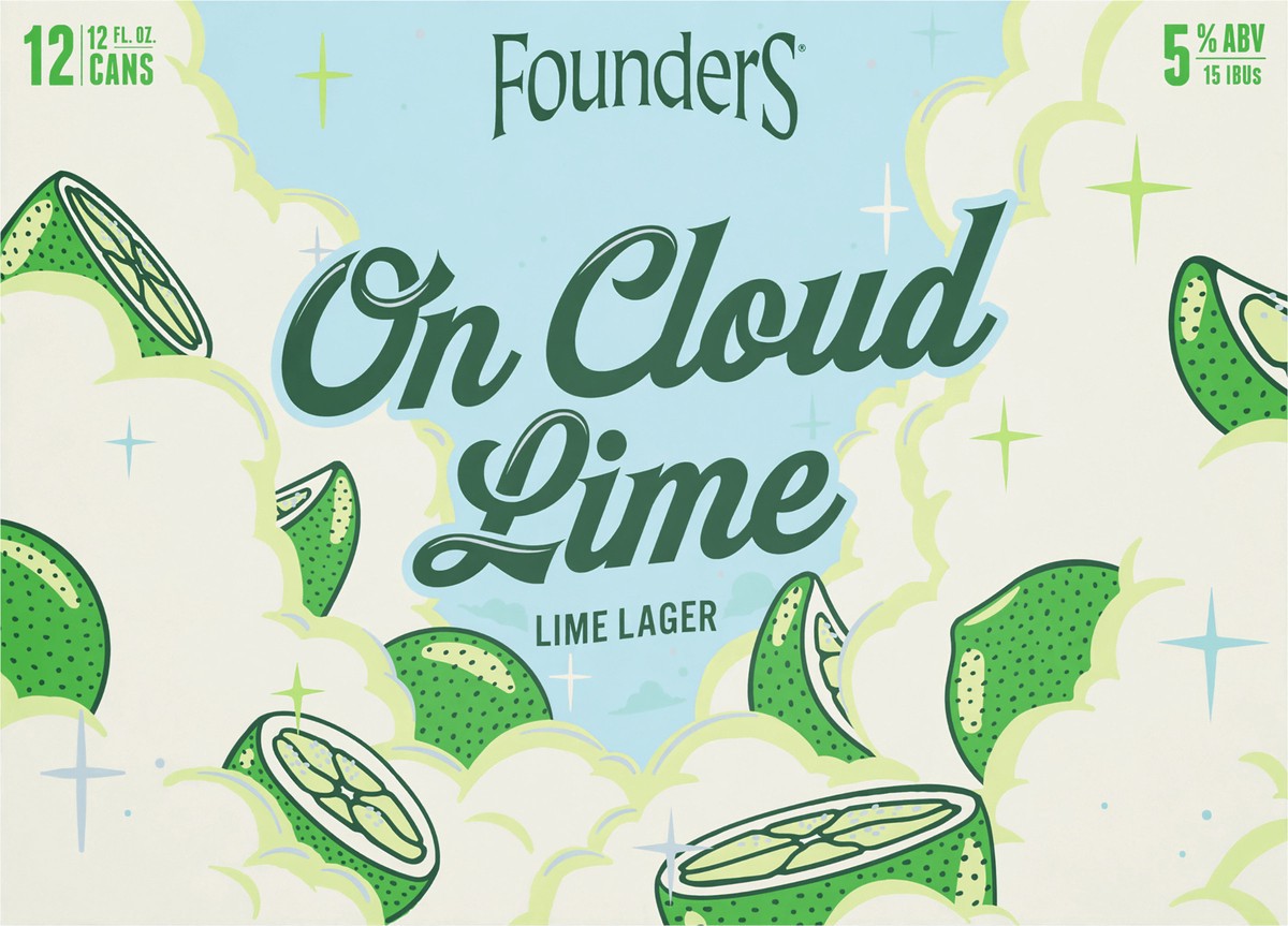 slide 9 of 12, Founders Brewing Co. Lime Lager, On Cloud Lime, 12 ct; 12 fl oz