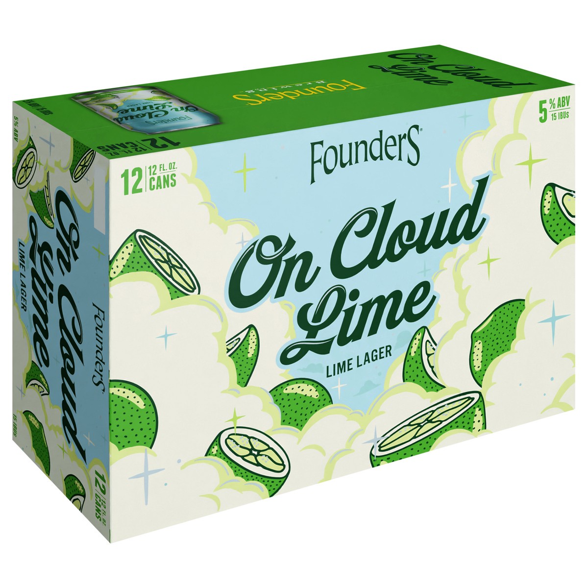 slide 5 of 12, Founders Brewing Co. Lime Lager, On Cloud Lime, 12 ct; 12 fl oz