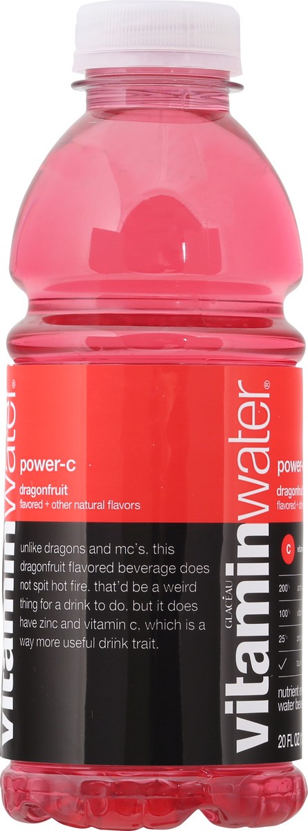 slide 7 of 9, vitaminwater Power-C Dragonfruit Nutrient Enhanced Water Beverage - 20 fl oz, 20 fl oz