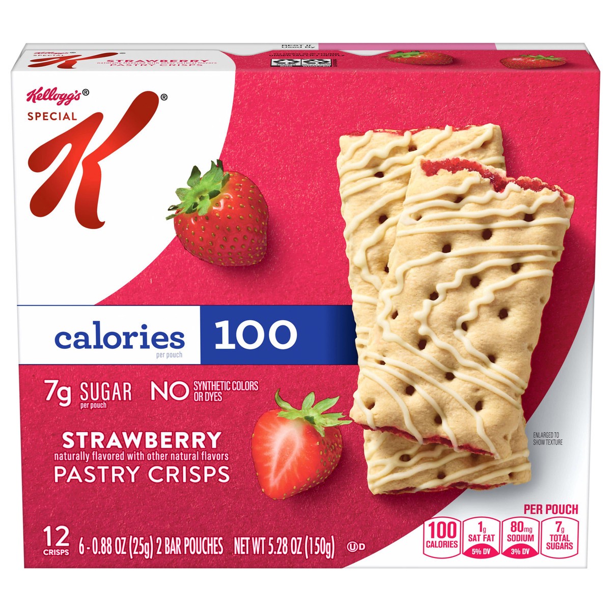slide 1 of 5, Special K Kellogg's Special K Bar Strawberry Pastry Crisps, 6 ct