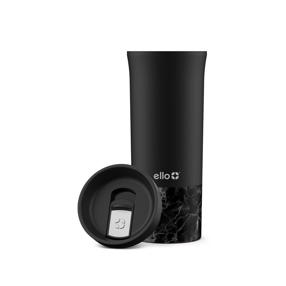 slide 2 of 5, Ello Miri Stainless Steel Travel Mug - Black, 18 oz