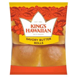 King's Hawaiian Savory Butter Rolls, 4 Ct, 4 oz