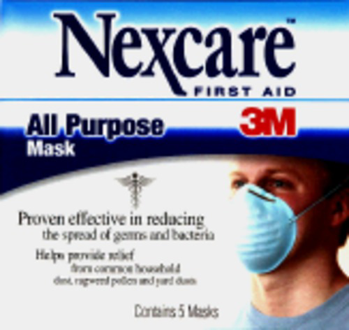 slide 1 of 1, Nexcare First Aid All Purpose Masks, 5 ct