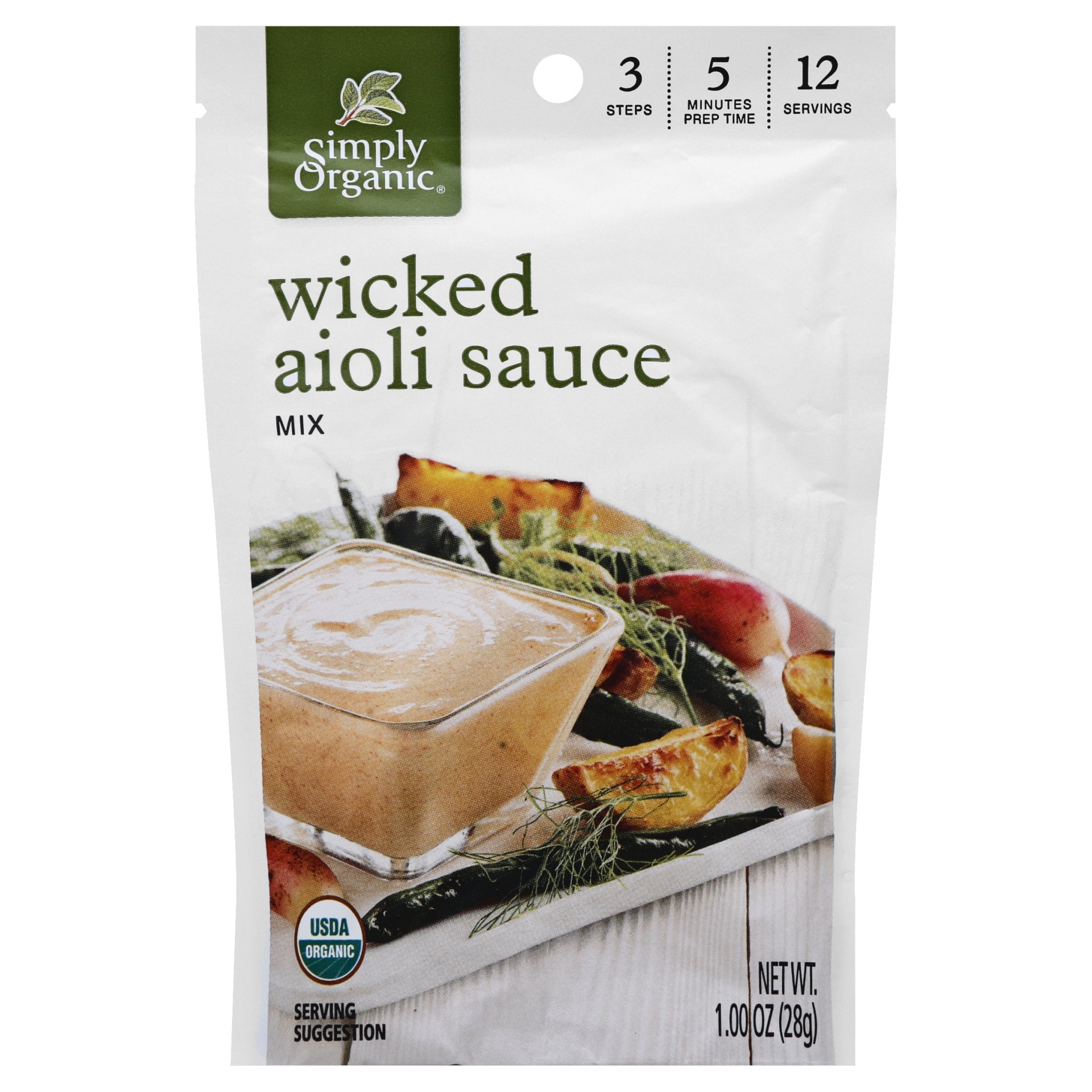 slide 1 of 1, Simply Organic Aioli Sauce Mix 1 oz, 1 oz