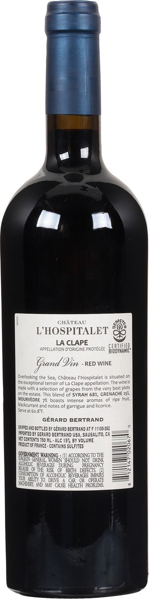 slide 5 of 11, Chateau Chateau L'Hospitalet Grand Vin Red Wine 750 ml, 750 ml