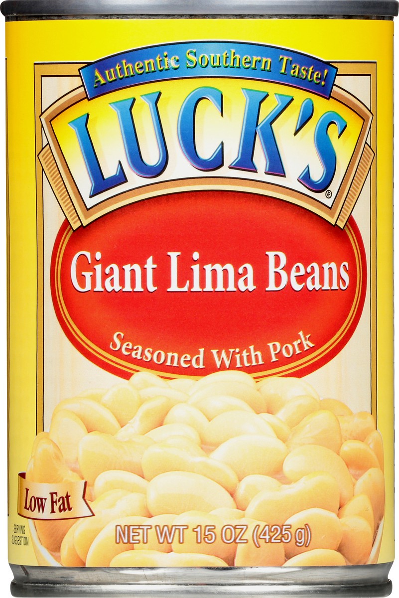 slide 11 of 13, Luck's Seasoned with Pork Giant Lima Beans 15 oz, 15 oz