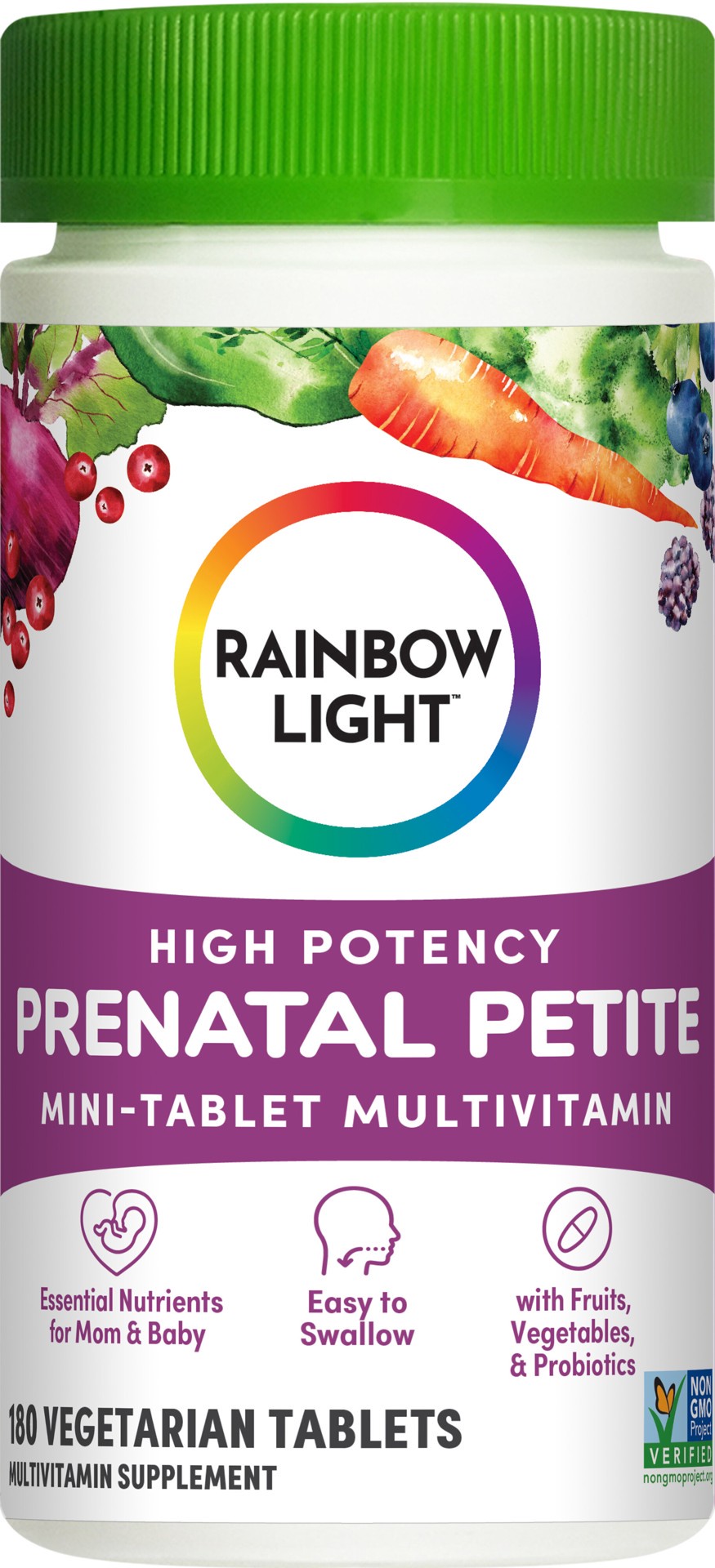 slide 1 of 5, Rainbow Light Mini-Tablet Value Size Prenatal Petite 180 ea, 180 ct