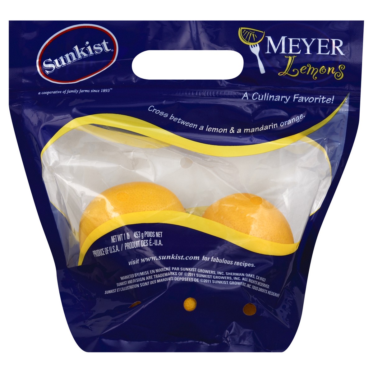 slide 1 of 2, Sunkist Meyer Lemons, 16 oz