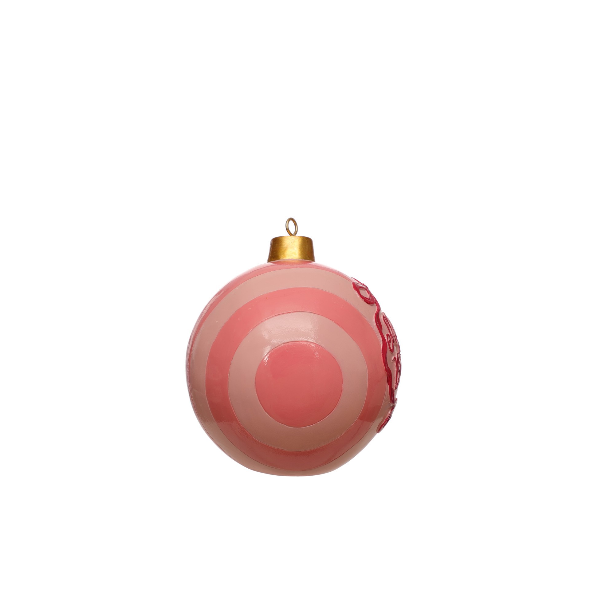 slide 3 of 3, 5" Pink Merry & Bright Ornament Tabletop Decor By Ashland, 4.5 in x 4.375 in x 5 in
