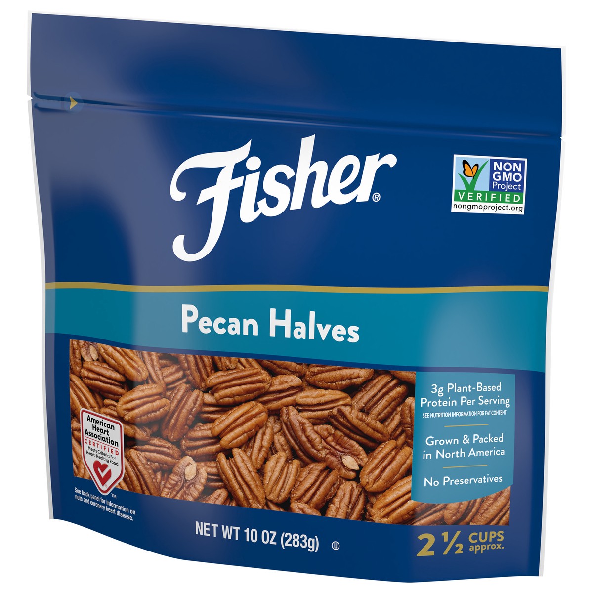 slide 5 of 9, Fisher Pecan Halves 10 oz, 10 oz